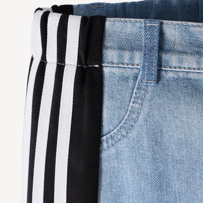 Jeans Anchos Rayados Mujer | Wide Leg